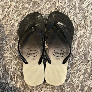 Ombré havaiana flip flops